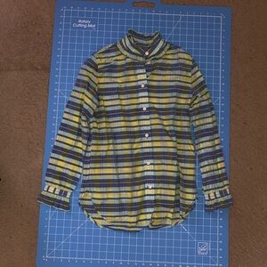 J. Crew Blue and Green Plaid Shirt